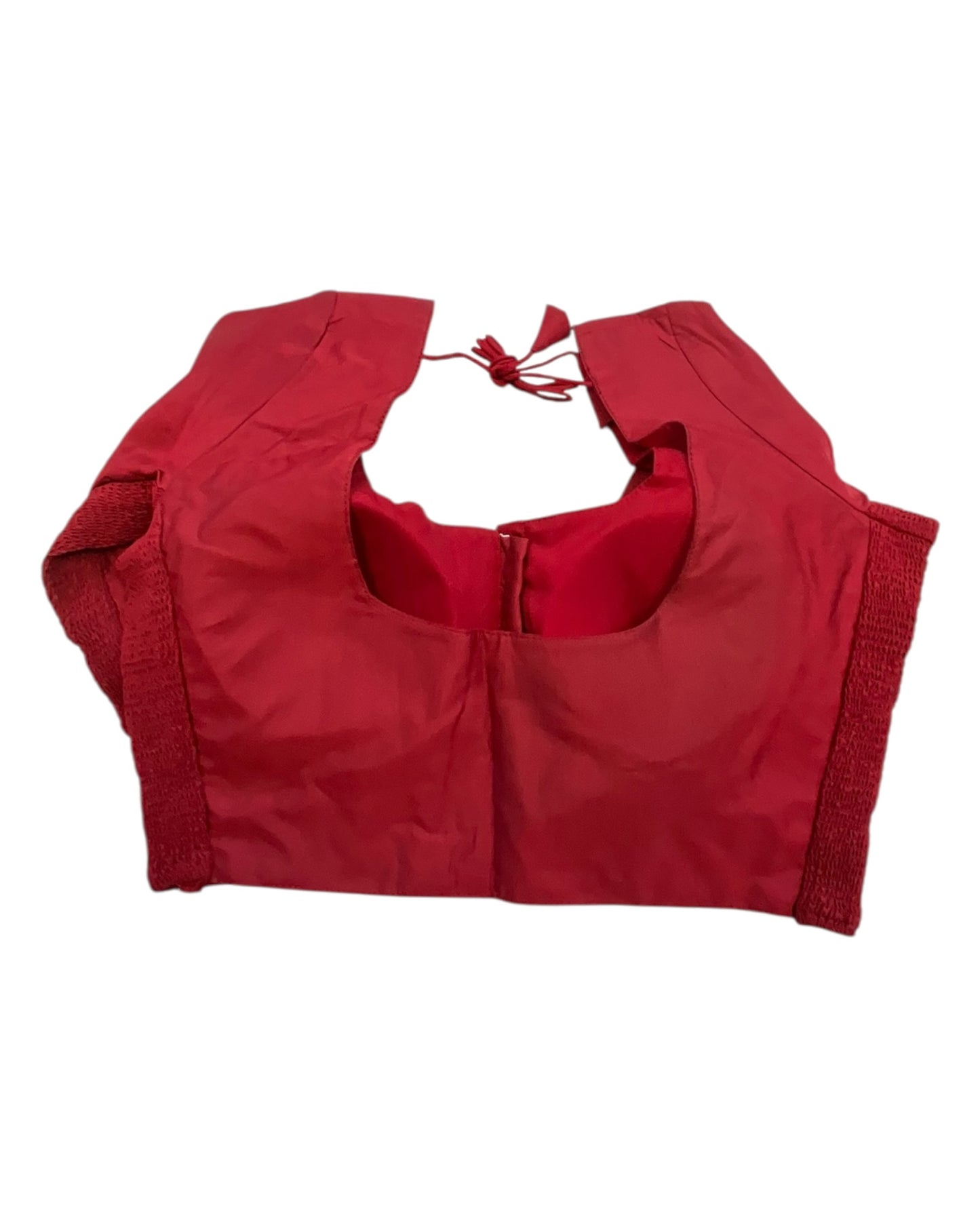 Light Maroon - HYBRID Silky Saree blouse - With Elastic on both side for Great fit - Size 36",38", 40" S M L - VAM1216 Ap