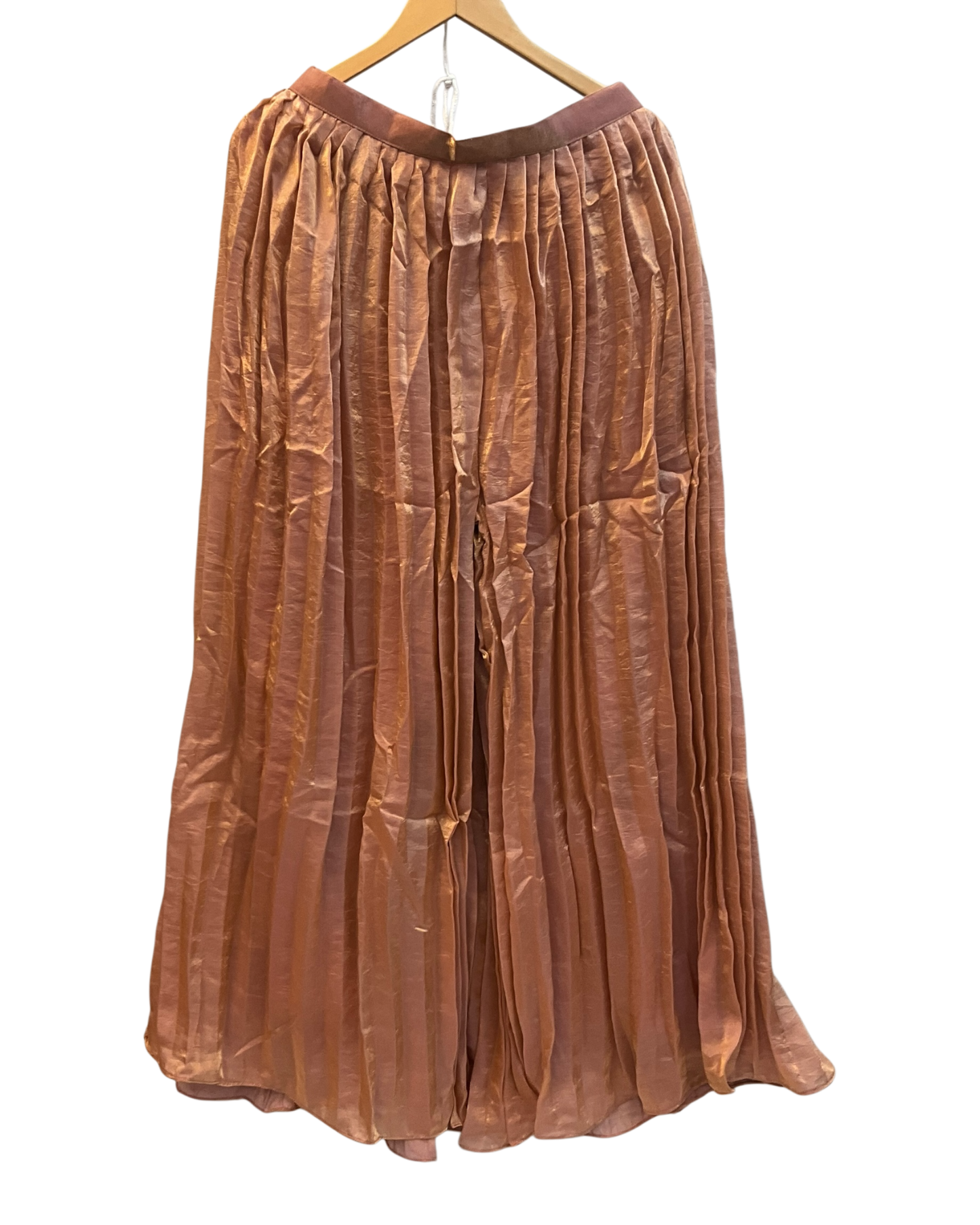 UK 12 / 38" - Rose Gold - Crepe Ladies Sharara / Palazzo Trousers Suit - Sangeet / Henna / Temple - OC83012 JA