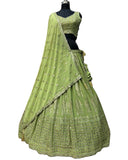 Amazing value Parrot Green Lehenga Set - Size 18(44") - UK Stock - 24h Dispatch - SWA2401 JV 0324