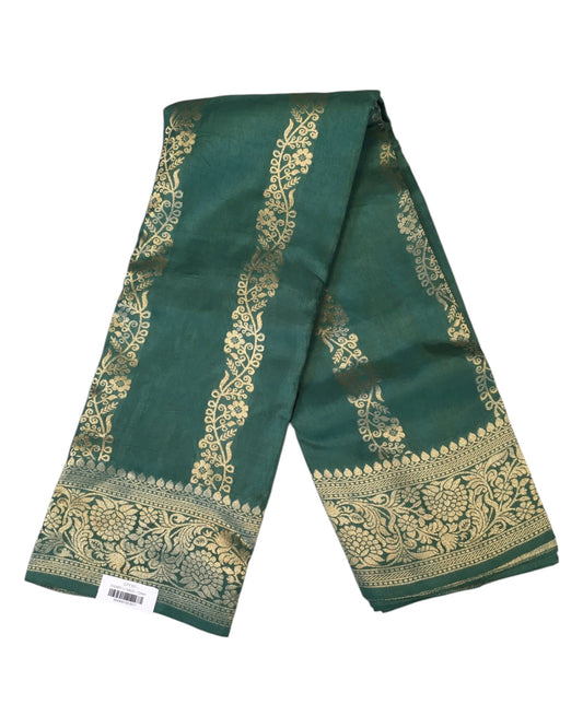 Sage Green - Traditional Handloom Banarasi Sari / Saree - with Blouse Piece - SN2401 11VJ24