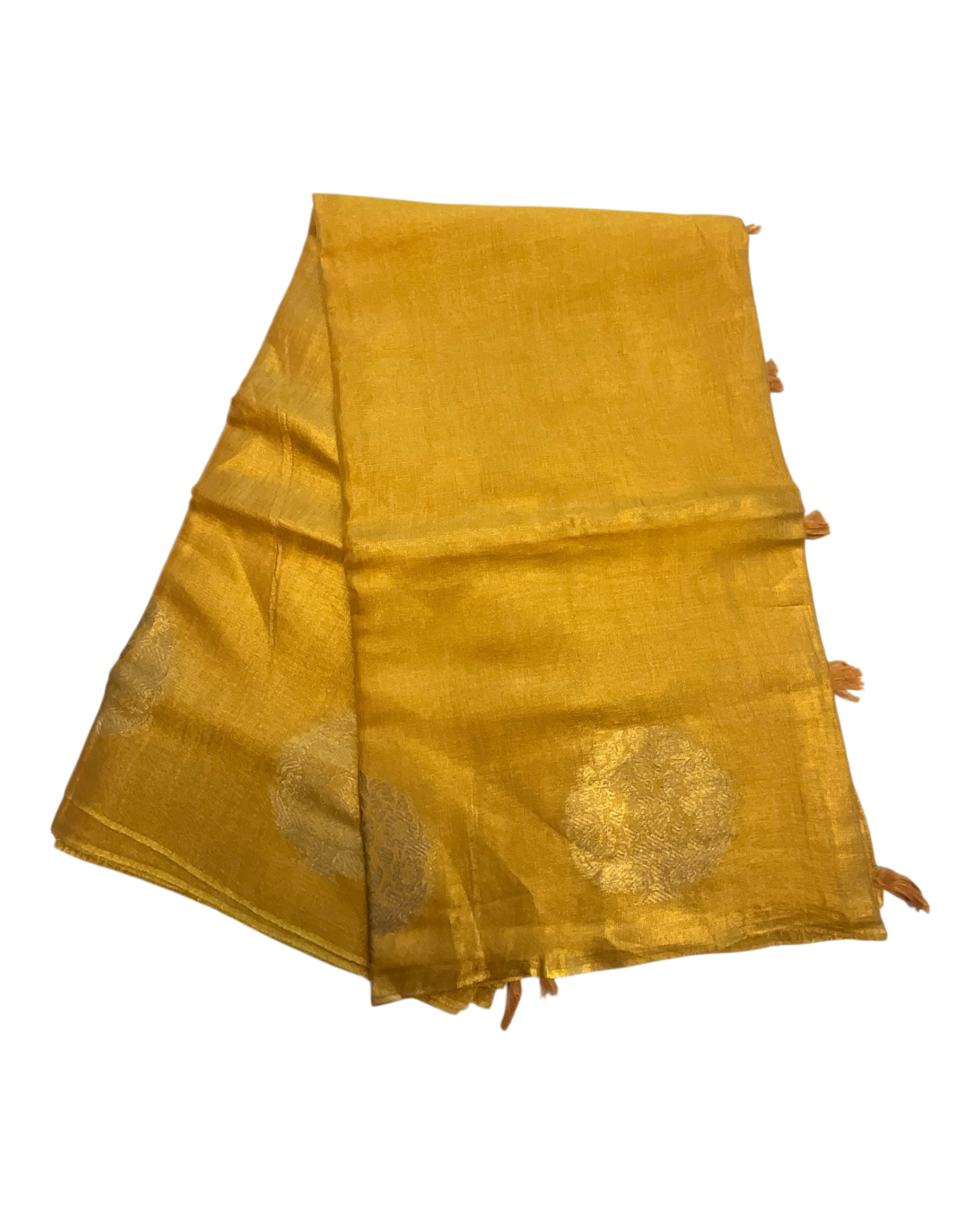 Dark Gold - Traditional Silky Fancy Saree with Blouse Piece - UK Stock - 2/3 days Delivery 12KT25 RP479