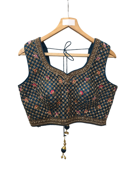 Blue Ready Made Lehenga Set - UK Stock - 24h Dispatch - PC2401 PY 0324