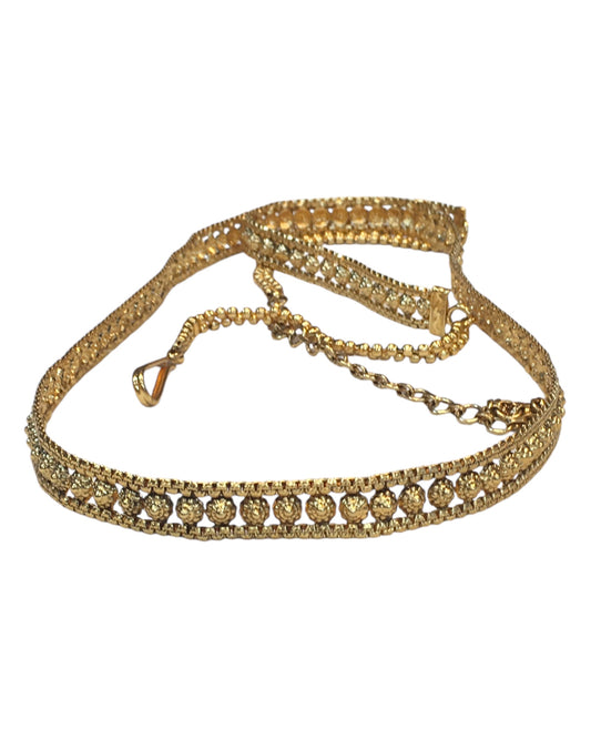 Antique Gold Finish Saree Belt, Waist / Belly Chain - Fancy Dress , Bollywood - SB2380 11R24