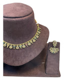 Multi - Small Size Antique Gold Finish Necklace Set - AE2504 R 0525