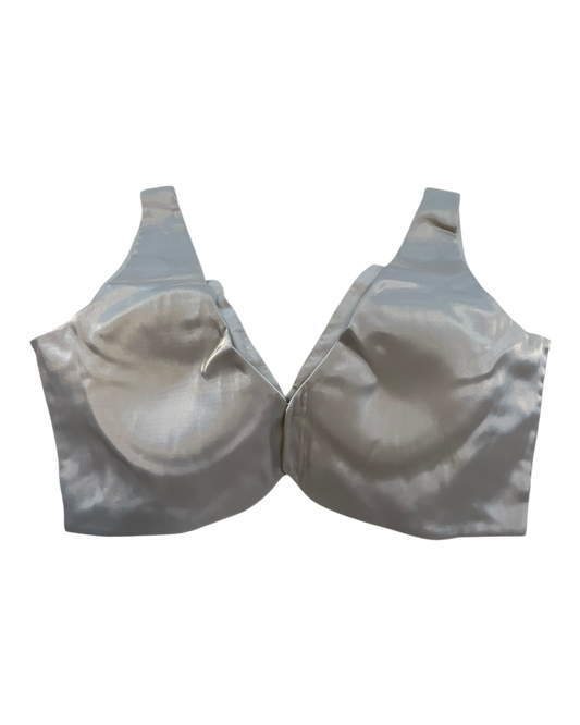 36" / UK 10 - Silver / Grey - Rich Designer Silky Saree blouse with cups, Sleeveless - UK Stock - Quick Delivery - RNK - R900B- KK