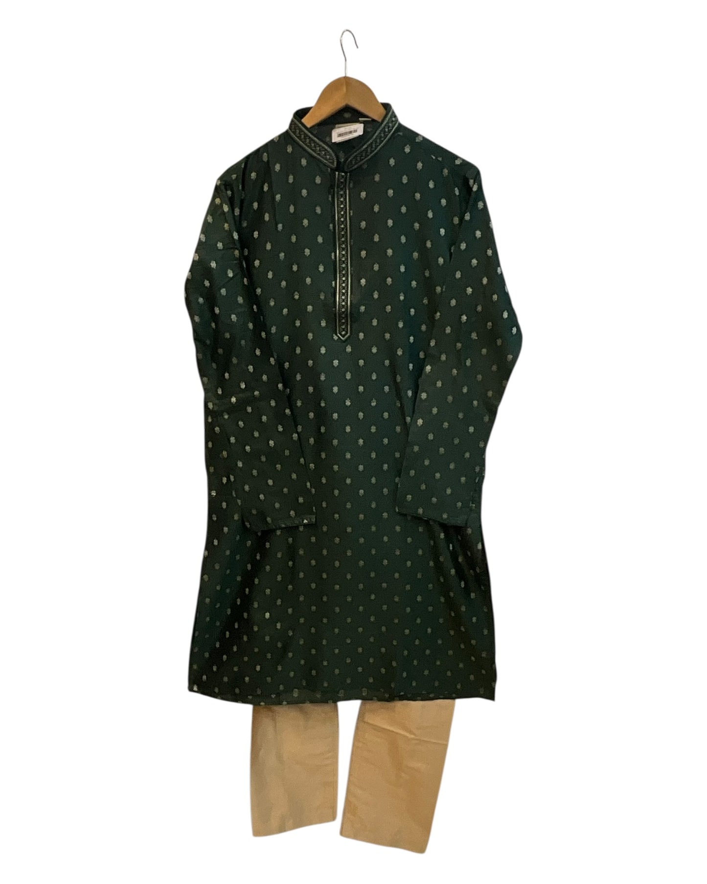 Green - Well Made Mens Indian Kurta set - UK Stock - Weddings / Walimas , Sangeet, Diwali, Eid, Mehndi / Henna - NAD25713 VY