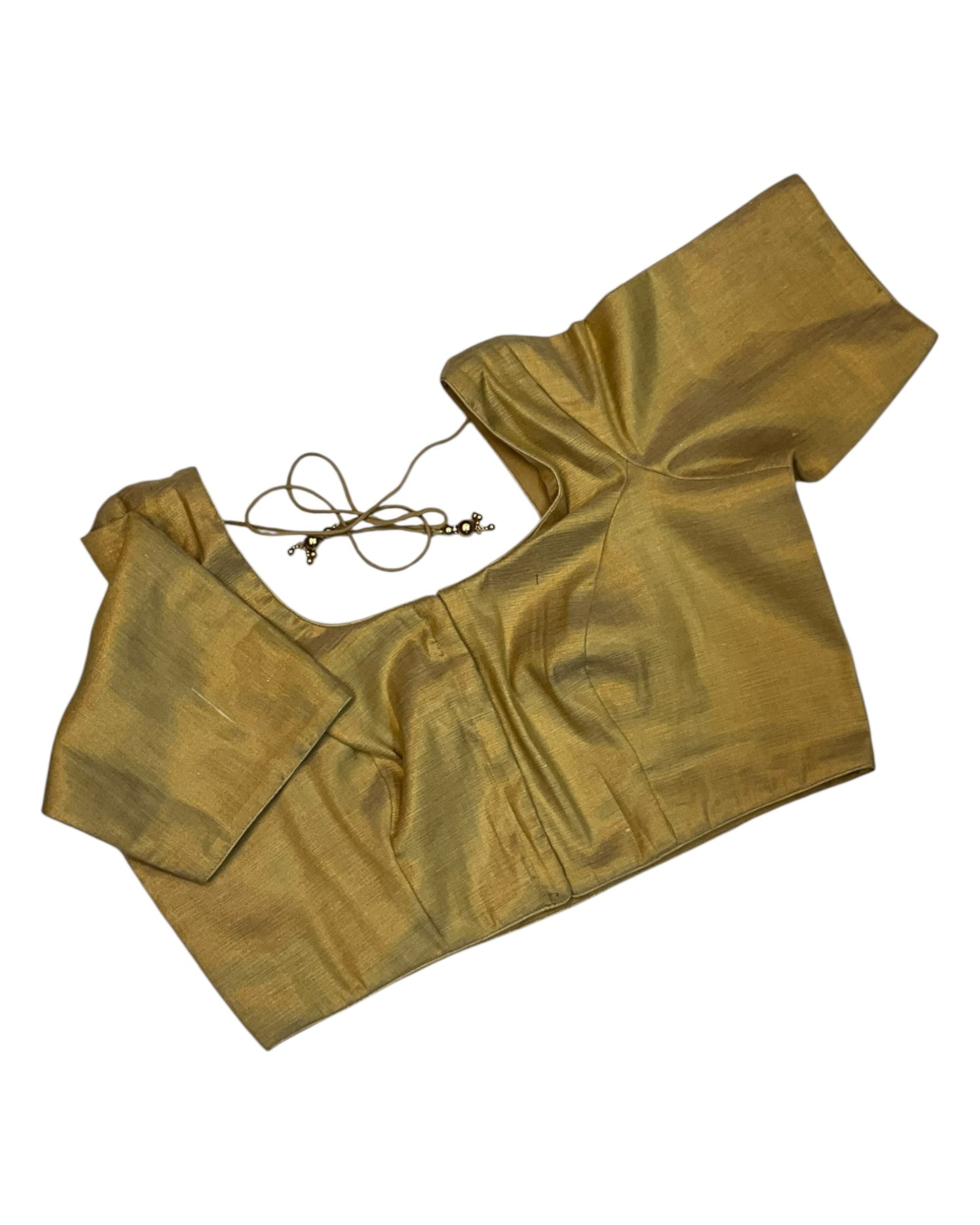 Classic Gold - Silky Saree blouse - UK Stock - Next Day / 2-3 Days Delivery - Size 34"-46" - XS, S, M, L, XL, XXL - VFL289 R
