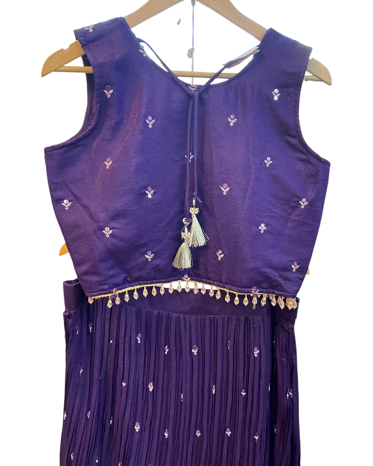 SALE ! Size UK 12 (38") Purple - Lehenga Set - Mehndi / Sangeet / Bridesmaids / Weddings / Garba - UK Stock - 24h Dispatch - PC2609 07xyz26