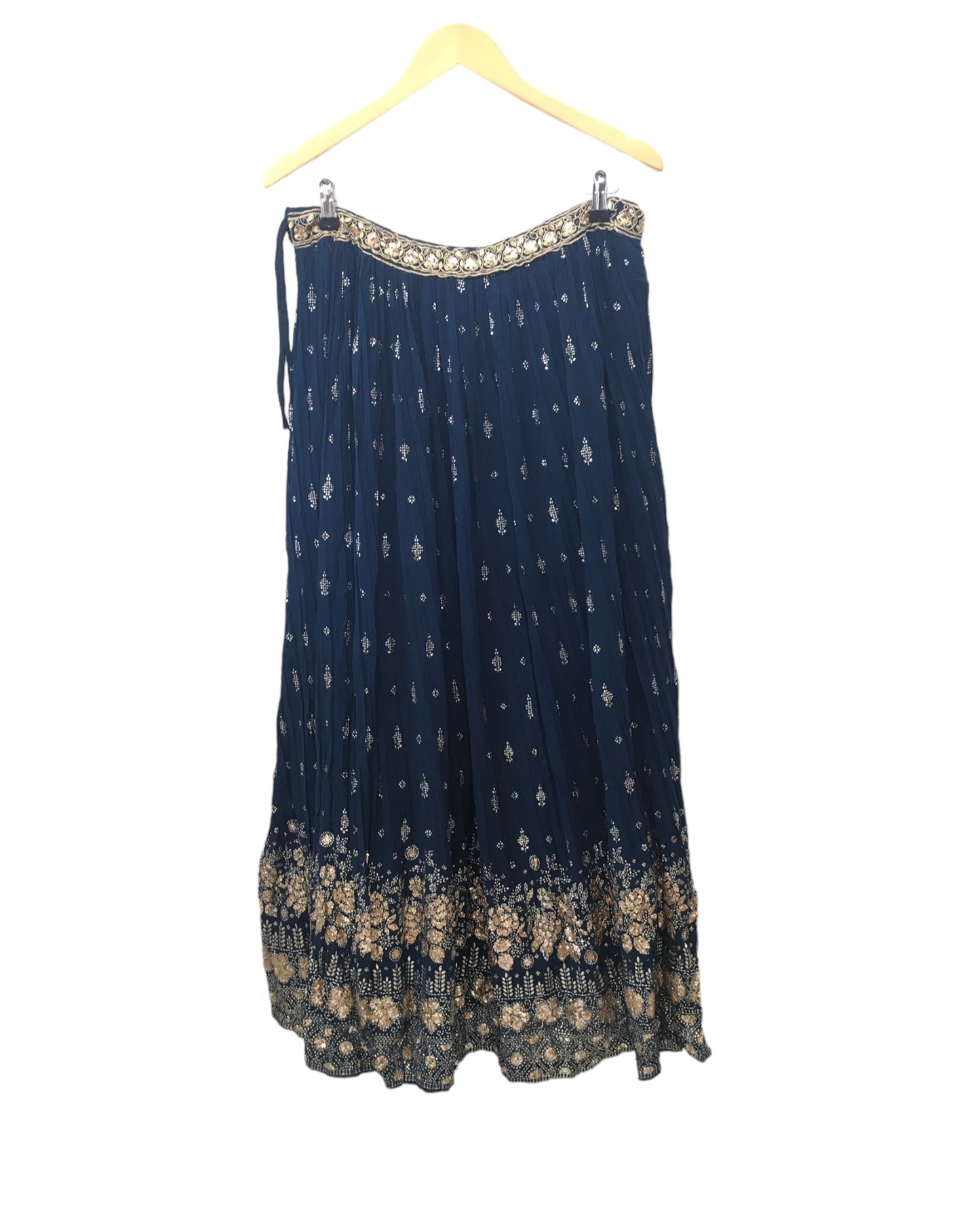 Navy Blue Ready Made Lehenga Set - Size 14 - 40"(Loosen up to 16) ) UK Stock - 24h Dispatch - KTC24323 TY 0324