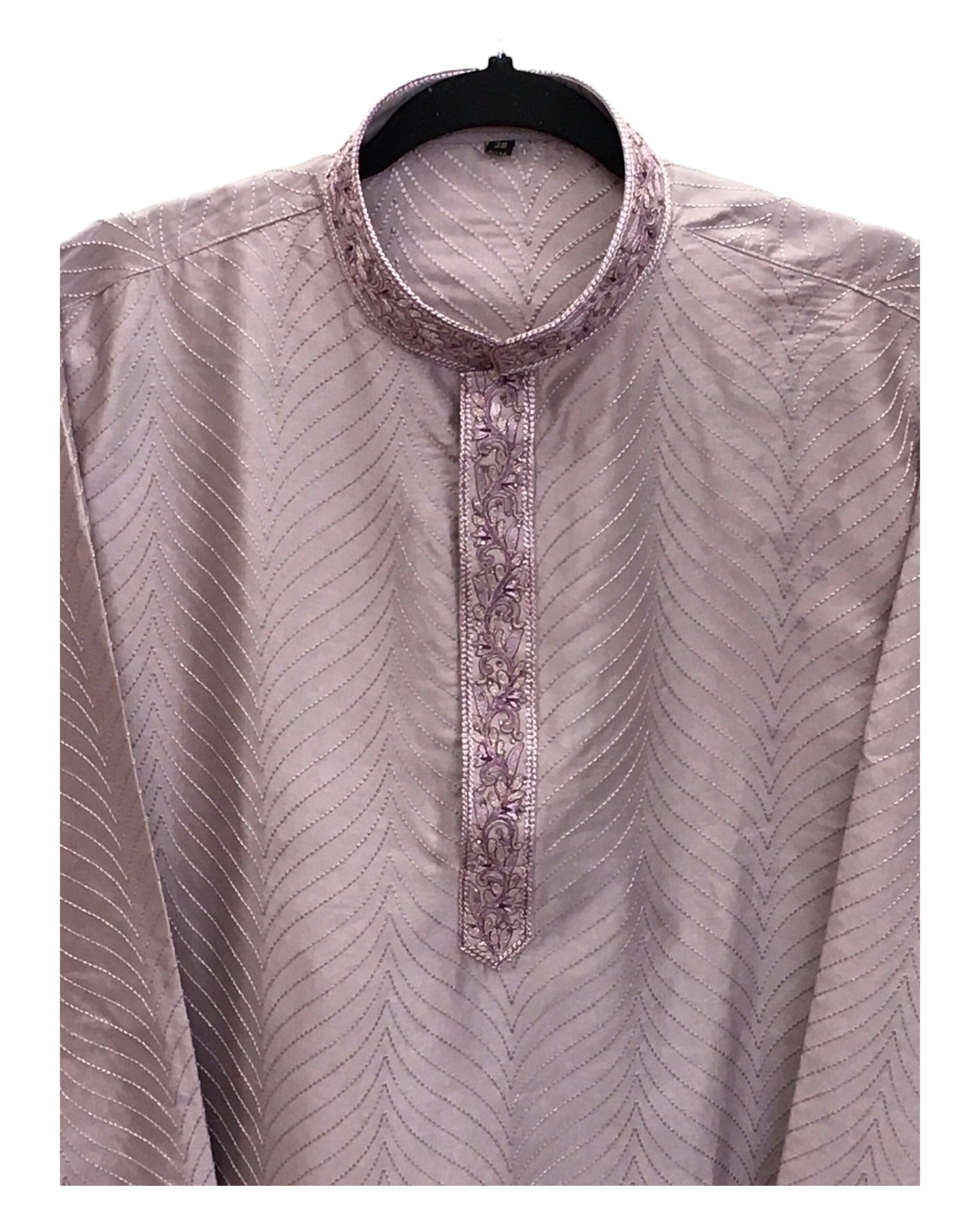 Lilac - Cotton Silk Mens Indian Kurta set - Weddings / Walimas , Sangeet, Eid, Mehndi / Henna - KCS1018 06KC24