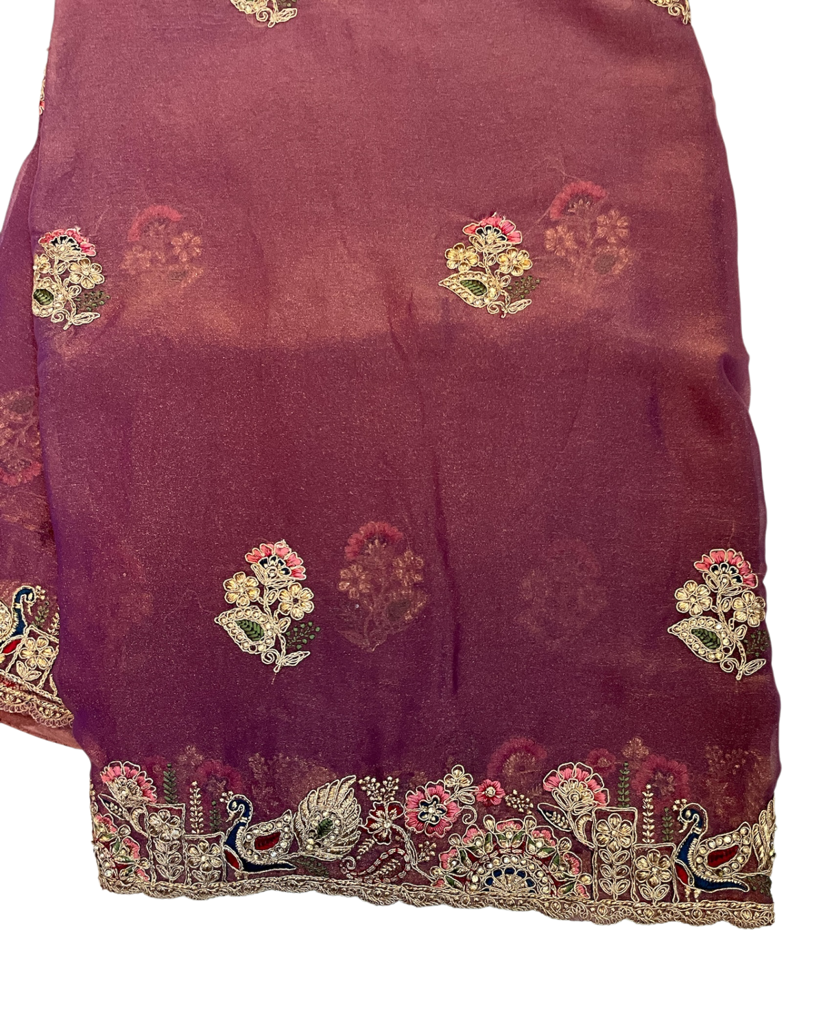 Dark Pink - Fancy Party Saree with Blouse Piece - UK stock - 24hr Dispatch - LTF904 07VV26