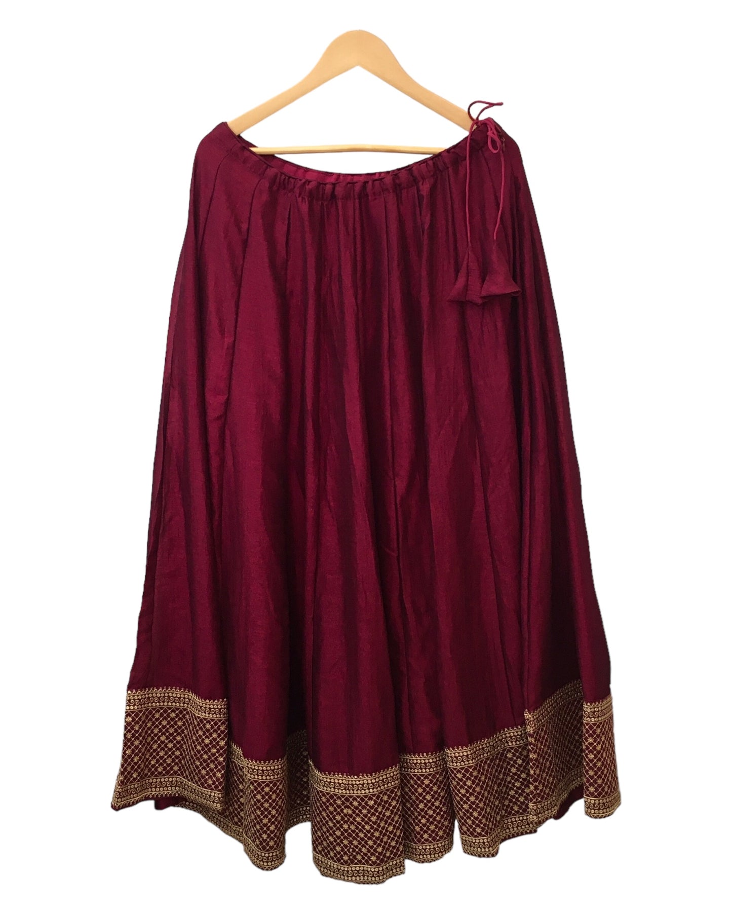 Dark Magenta - Silky Lehenga Set - Weddings ,Bridesmaids, Sangeet, Henna, Haldi - 24h Dispatch - AF2414 TT 0624