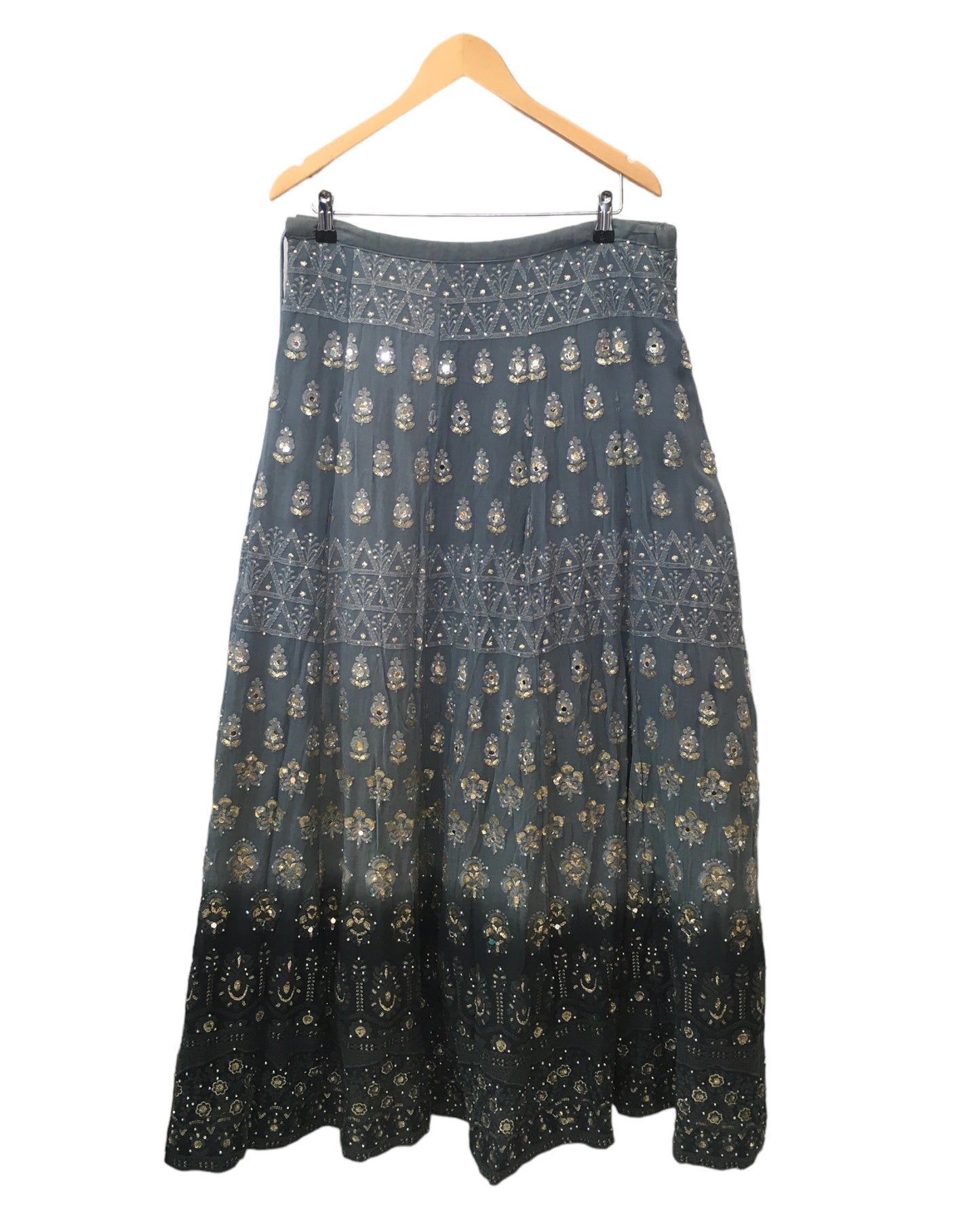 Light Grey Ready Made Lehenga Set - Size 10 - 36"(Loosen up to 12) ) UK Stock - 24h Dispatch - KTC24133 TY 0124