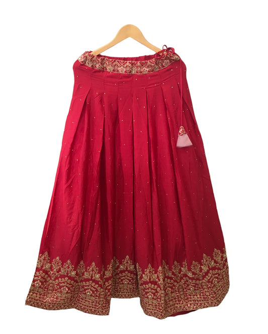Magenta / Fuchsia Pink Ready Made Lehenga Set - Size 12 - 38"(Loosen up tp 14) ) UK Stock - 24h Dispatch - KTC24354 TJ 0324