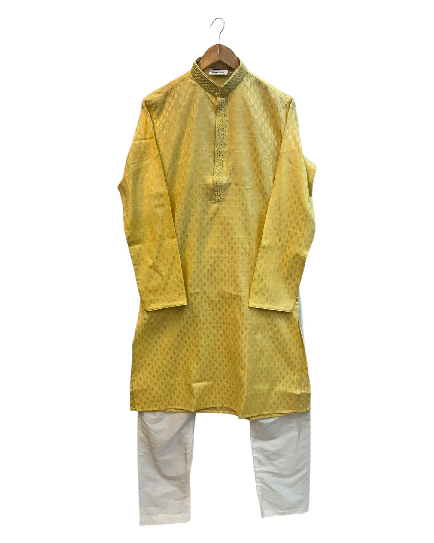 Pastel Light Yellow - Fantastic Mens Indian Kurta set - UK Stock - Weddings / Walimas , Sangeet, Diwali, Eid, Mehndi / Henna - NAD25703 KA