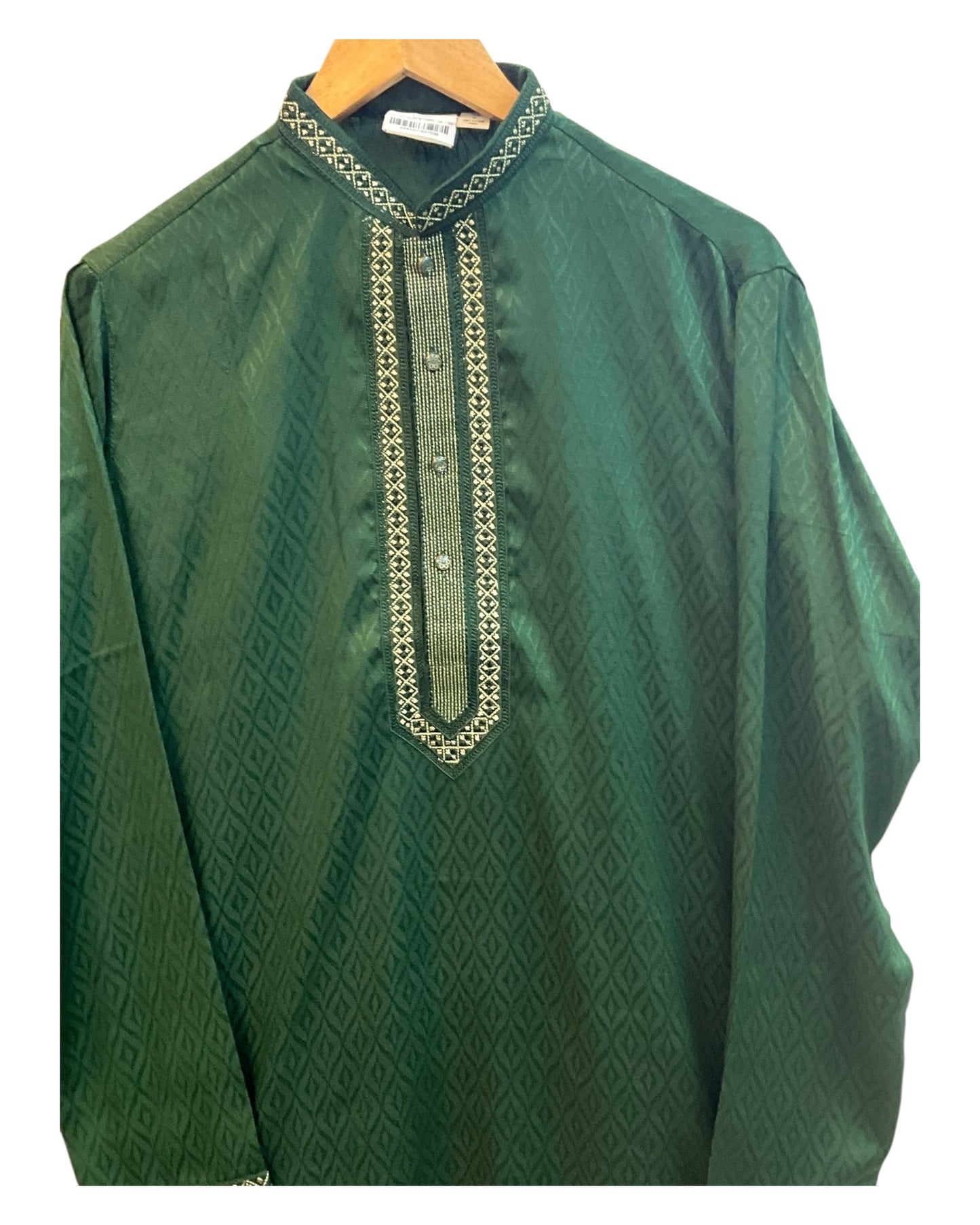 Forest Green - Classic Mens Indian Kurta set - UK Stock - Weddings / Walimas , Sangeet, Diwali, Eid, Mehndi / Henna - NAD25704 KA