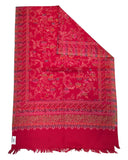 Coral - Soft Art Wool Handloom Woven Shawl - 11C24 NTC2413 COR2