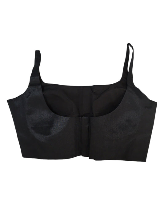 40" / UK 14 - Black - Rich Silky Thin Strap Designer Saree blouse with cups - UK Stock - Quick Delivery - RNK - R651- H - Prachy Creations
