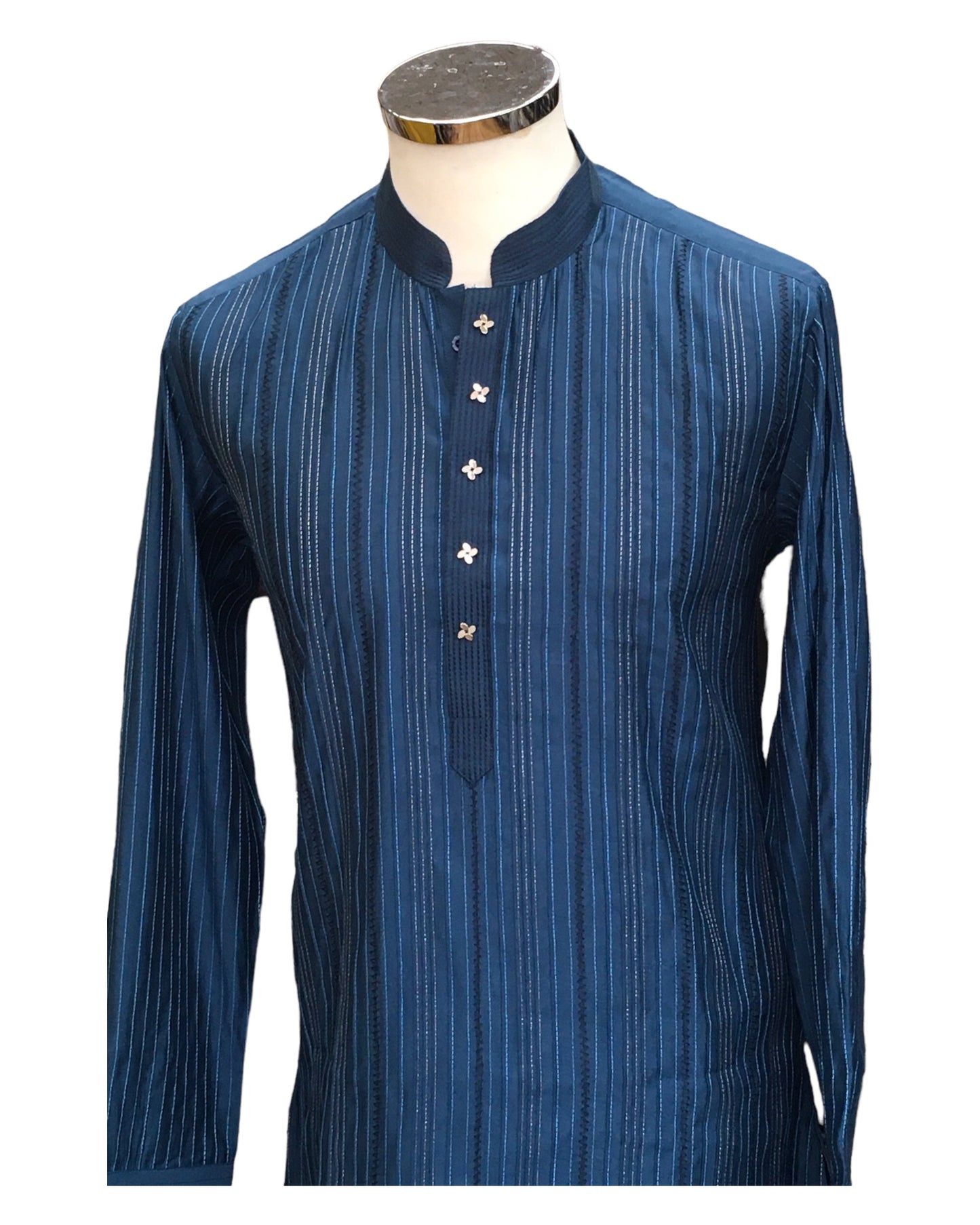 Cobalt Blue - Designer Mens Indian Kurta Set - Weddings / Walimas , Sangeet, Eid, Mehndi / Henna - HHF2414 09KR24