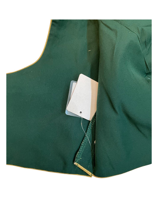 38" & 42" - Bottle Green - Banarasi Brocade Saree / Lehenga Blouse -UK Stock - Quick Dispatch - X1126 01A25