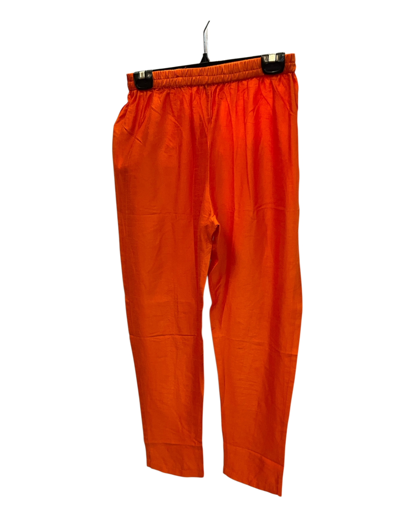 UK10 / 36" - Orange - Silky Ladies Trousers Suit - Sangeet / Henna / Temple - OC42162 TV
