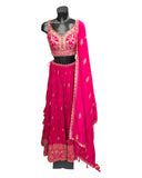 Fuchsia - Designer Ready Made Lehenga Set - Size 10 (12) UK Stock - 24h Dispatch - HINA  KVP 0425