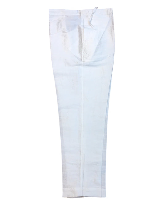 Haldi Yellow - Locknawi Chikankari Chiffon Self Brocade Mens Indian Kurta set - Weddings / Walimas , Sangeet, Mehndi / Henna , Eid / Diwali - BS2505 01TY25