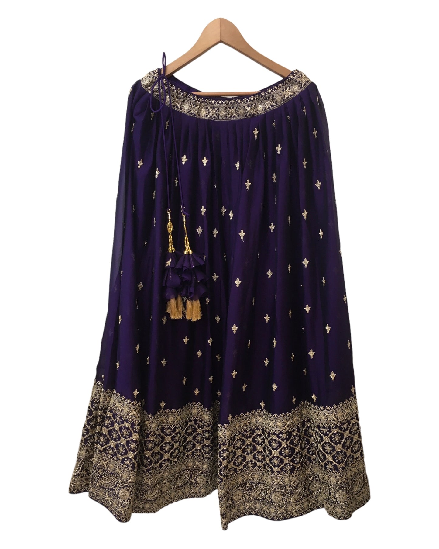 Purple - Lehenga Set - Size 12(38") - UK Stock - 24h Dispatch - SWA2408 RY 0524