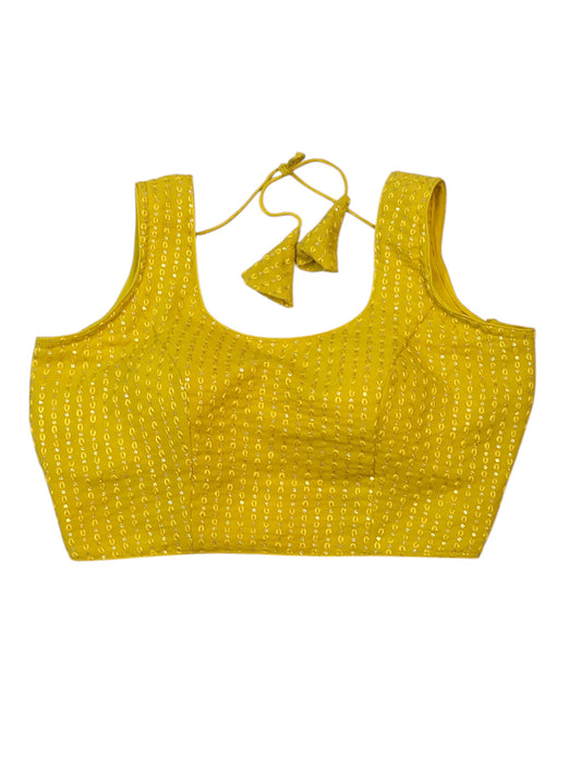 UK 12 / 38" Haldi Yellow Lucknow Chiffon Lehenga Set - UK Stock - 24h Dispatch - AF2330 TC 0623