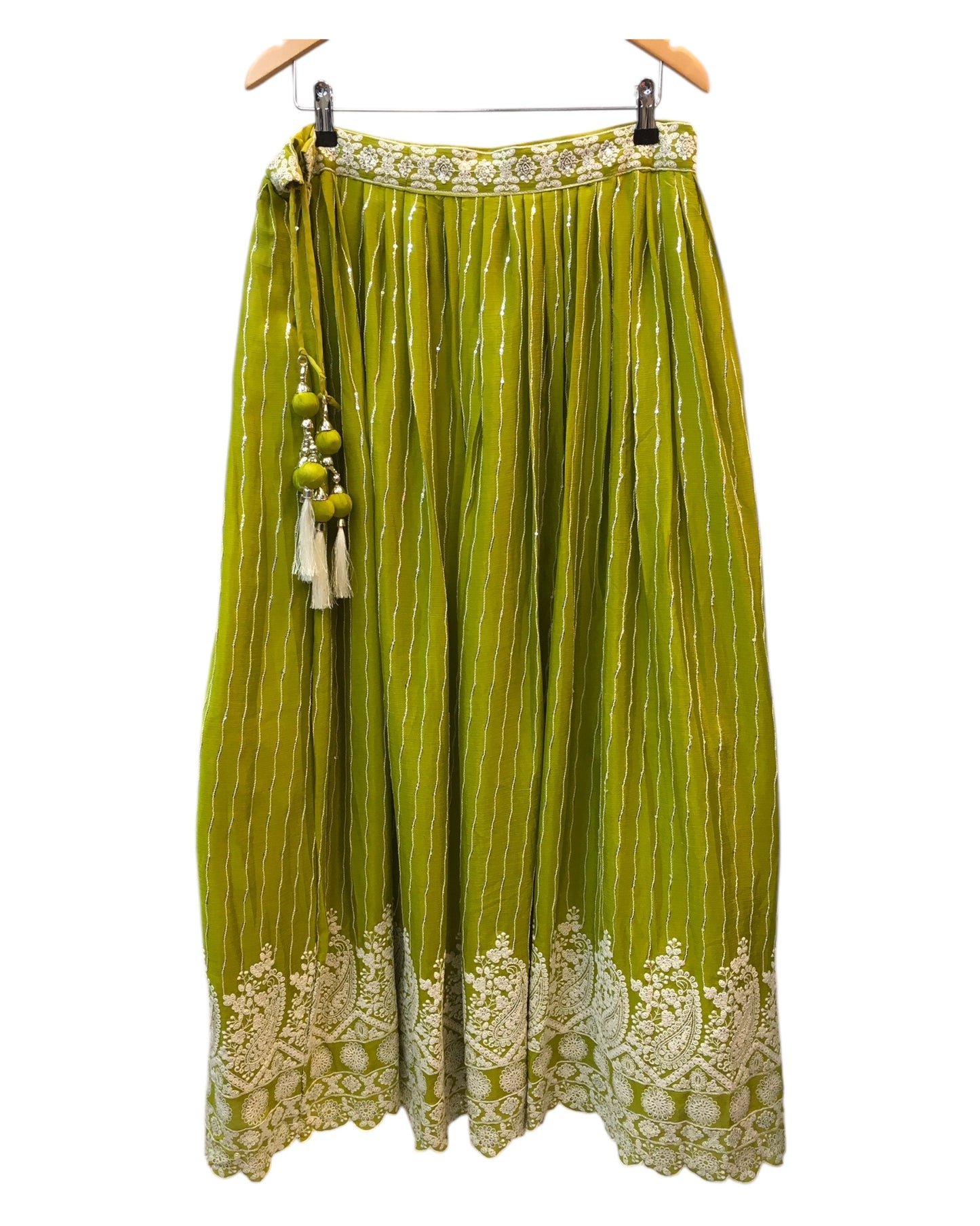 Size 12 / 38" Bust - Mehendi Green - Ready Made Lehenga Set - UK Stock - 24h Dispatch - KTC250107 TV 0125