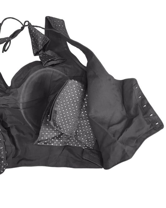 Magenta - Gaji Sequins Silky Saree / Lehenga blouse - 38" Bust (UK 12) Can be let out to size 16 - AF2407 KY 0324