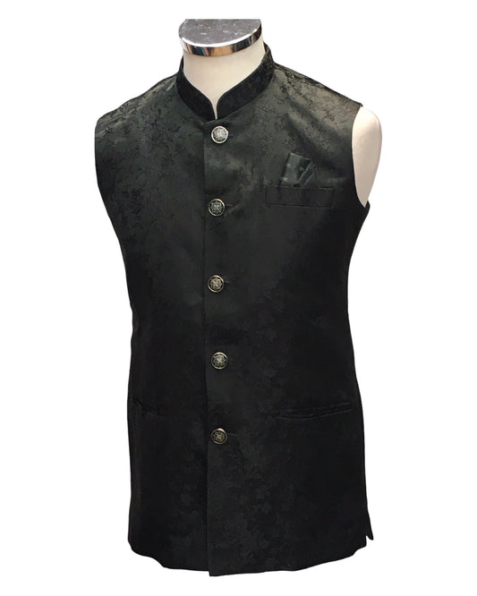 Racing / Bottle Green - Rich Suiting Material Mens Indian Waistcoat - Amazing Fit - Great Quality - YD2418 KC 0824