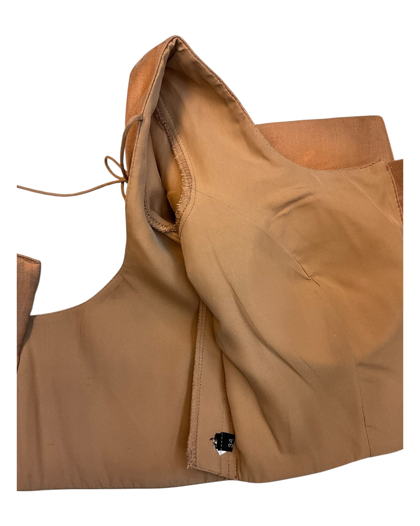 Rose Gold - Silky Saree blouse - UK Stock - Next Day / 2-3 Days Delivery - Size 34"-46" - XS, S, M, L, XL, XXL - VFL289 R