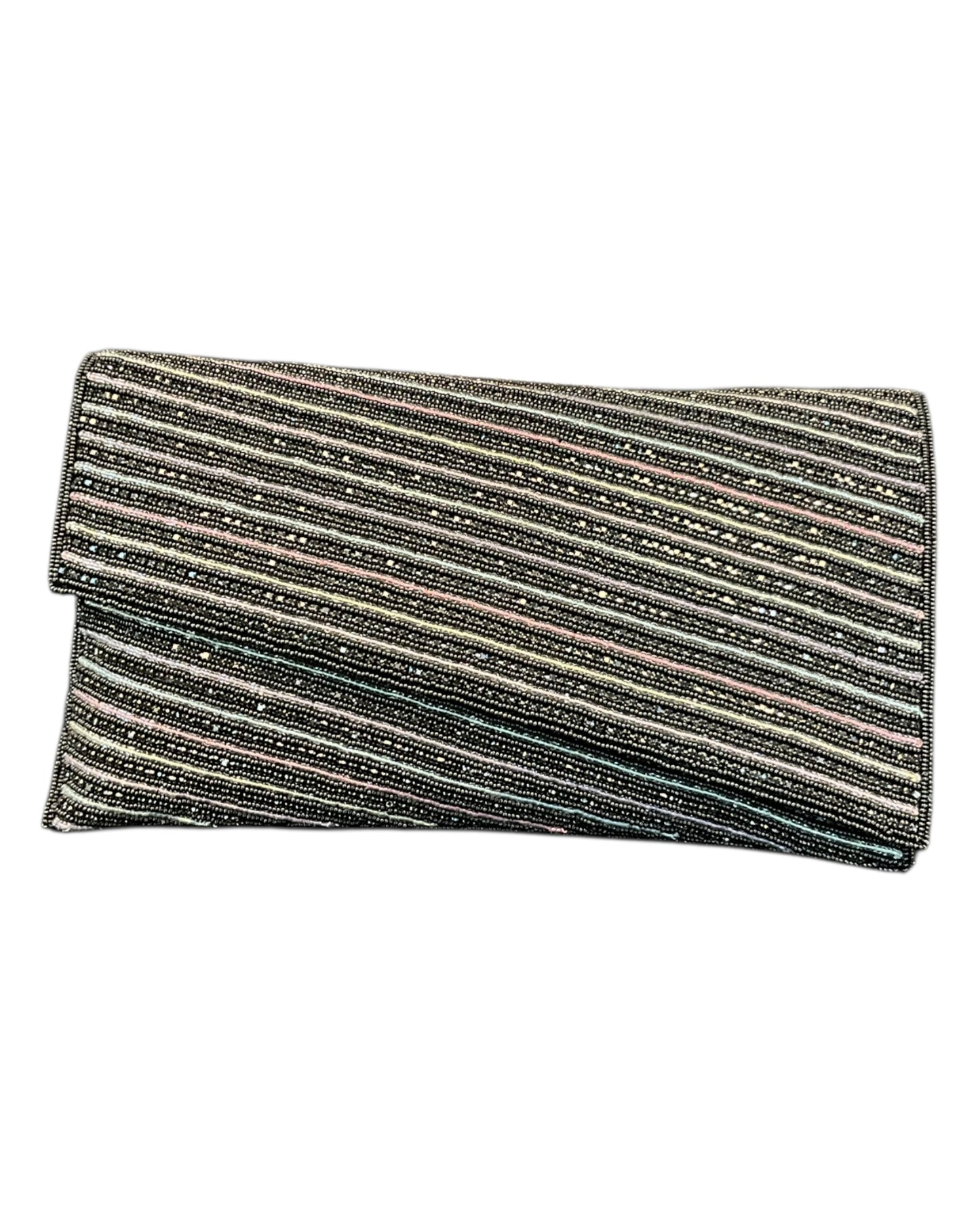 Black - Rich Hand Embroidered Clutch Bag / Handbag -Bollywood / Weddings - AKB264 05KP25