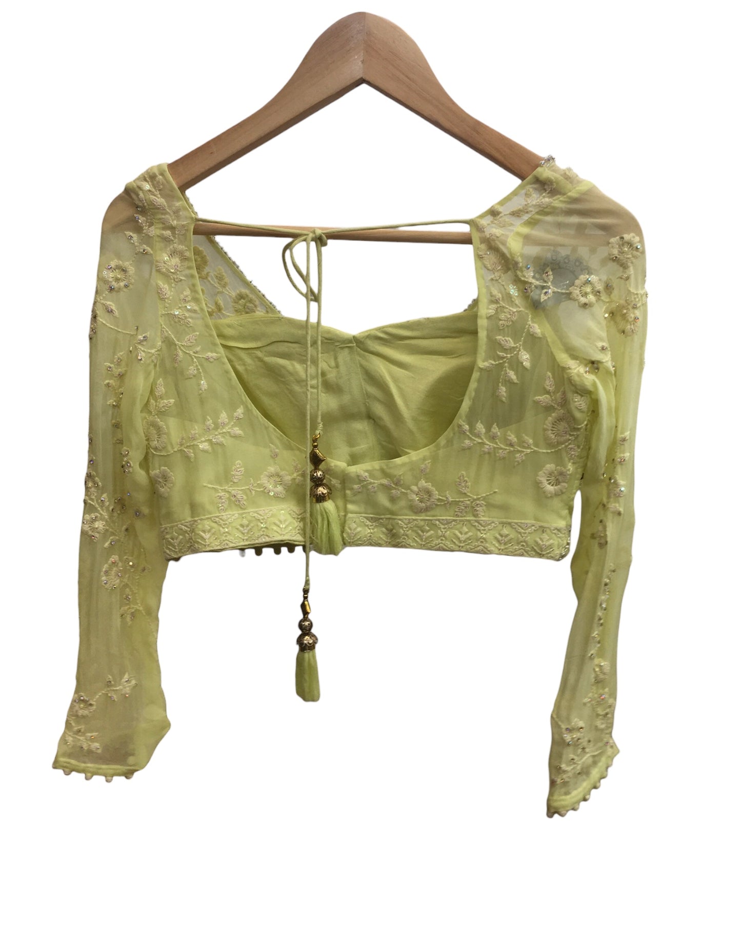 SALE - Designer Lime Green Ready Made Lehenga Set - Size 10 (12) UK Stock - 24h Dispatch - Diksha -ZC2315 KKP 0323