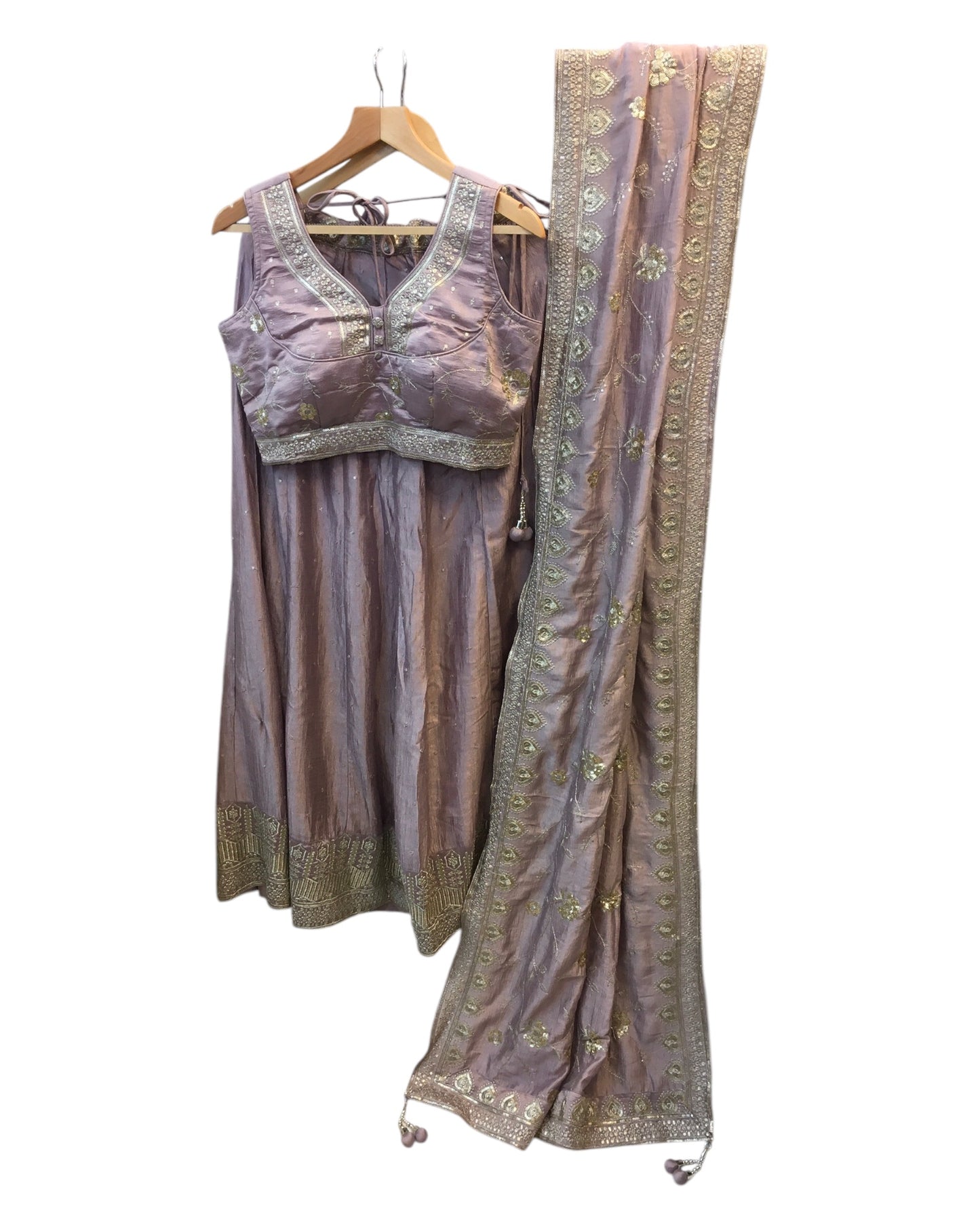 Lilac - Ready Made Lehenga Set - Size 12 - 38"(Loosen up to 14) ) UK Stock - 24h Dispatch - KTC241207 TP 1224