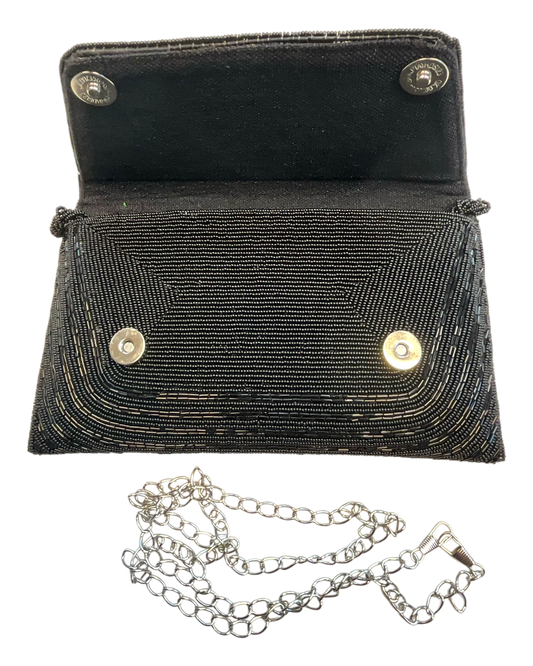 Black - Rich Hand Embroidered Clutch Bag / Handbag -Bollywood / Weddings - JF27 11KJ25