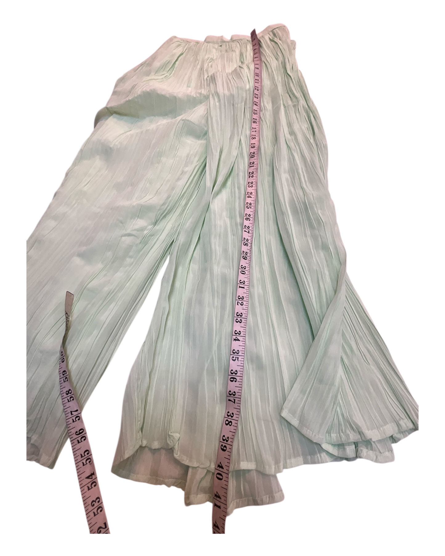 Sale! Mint Green - Ready Made Palazzo Trousers Set - Size 12 - 42" (Loosen up to 14) ) UK Stock - 24h Dispatch - KTC2354 04TT23