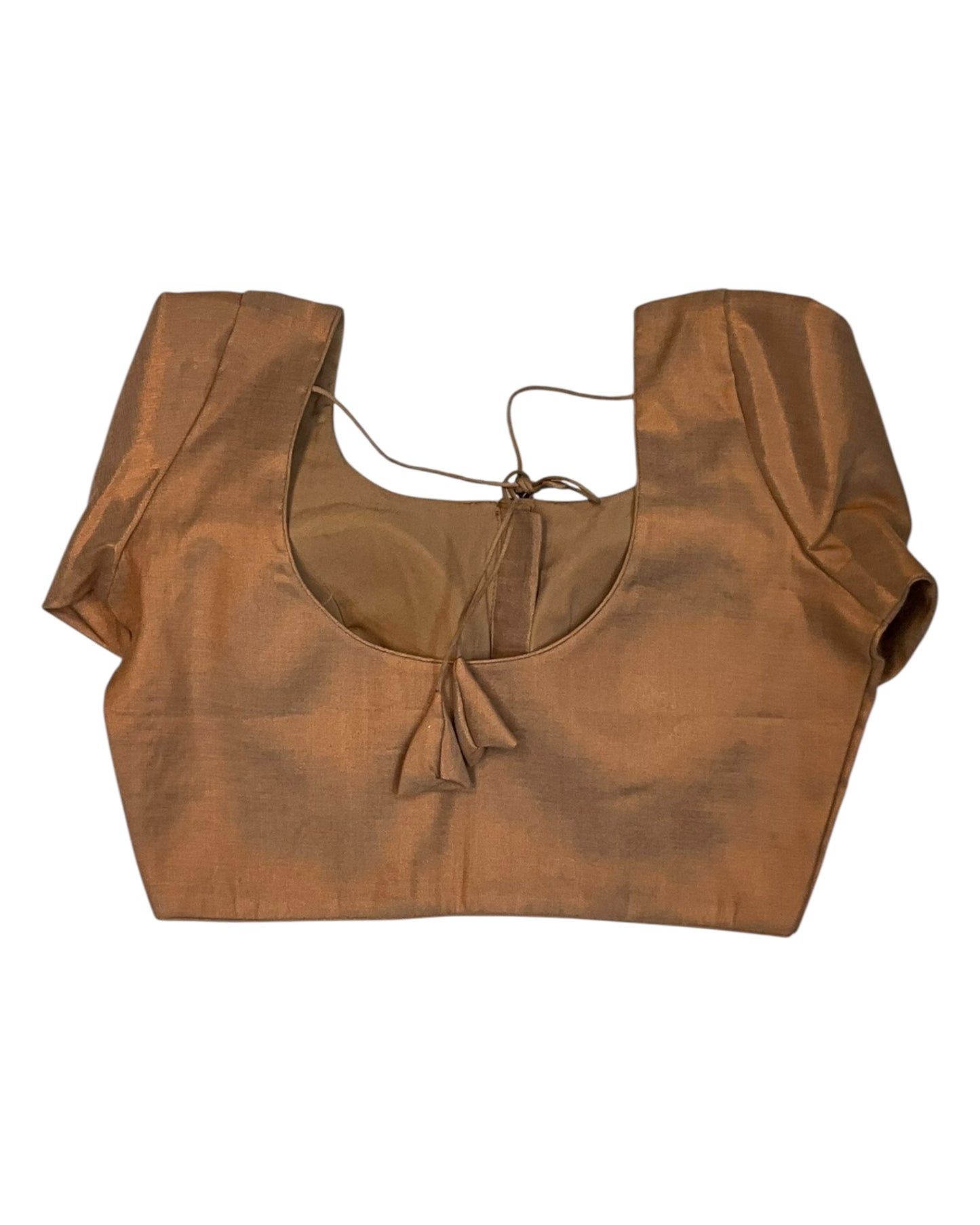 Rose Gold - Silky Saree blouse - UK Stock - Next Day / 2-3 Days Delivery - Size 34"-46" - XS, S, M, L, XL, XXL - VFL289 R