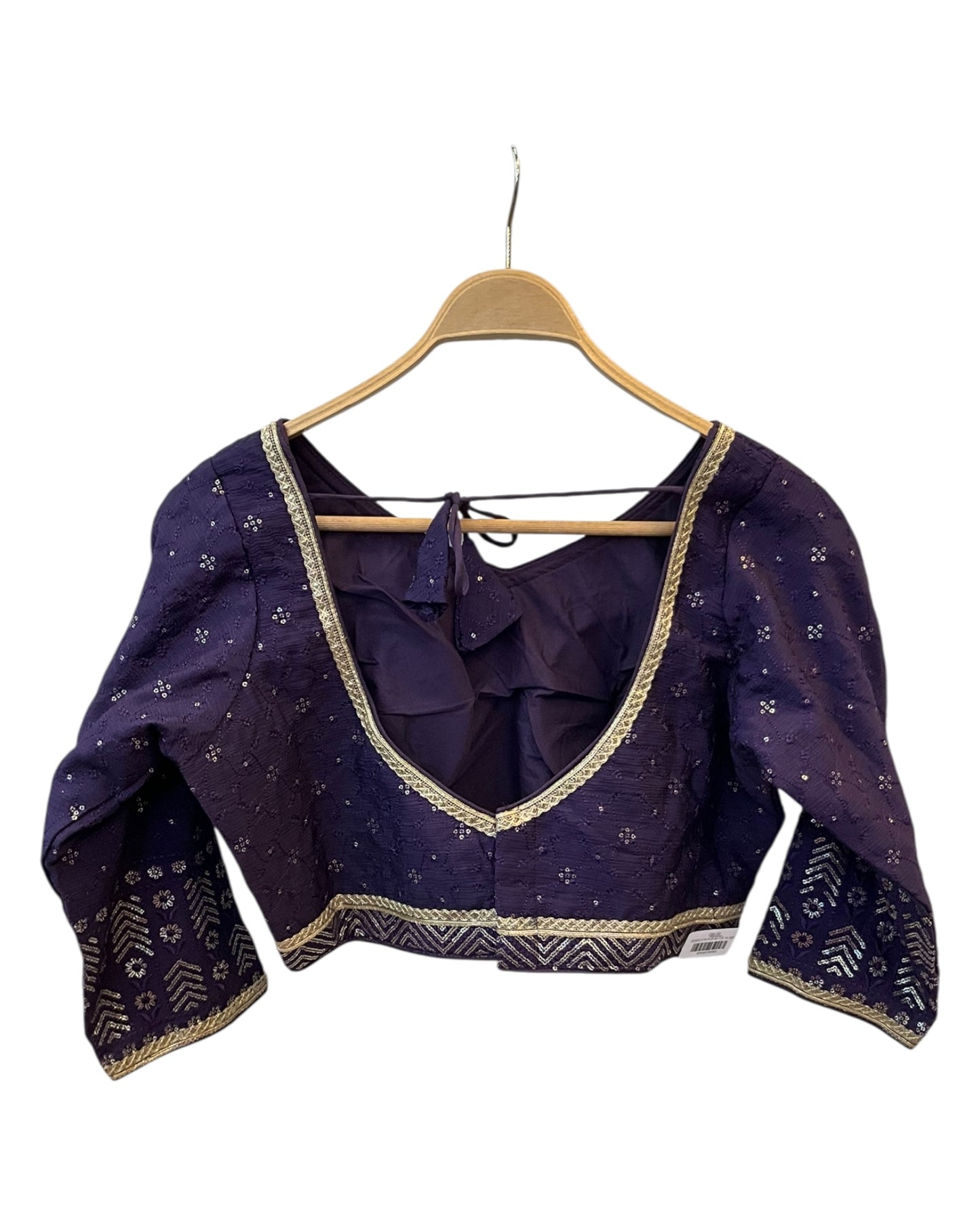 Size 14 / 40" Bust - Purple Lehenga Set - Back Fasten Blouse - UK Stock - 24h Dispatch - DCB2511 VV