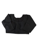 Blue - Silky Saree blouse with cups, Long Sleeves, High Back - 38" - UK Stock - Quick Delivery - RNK - R231F-A