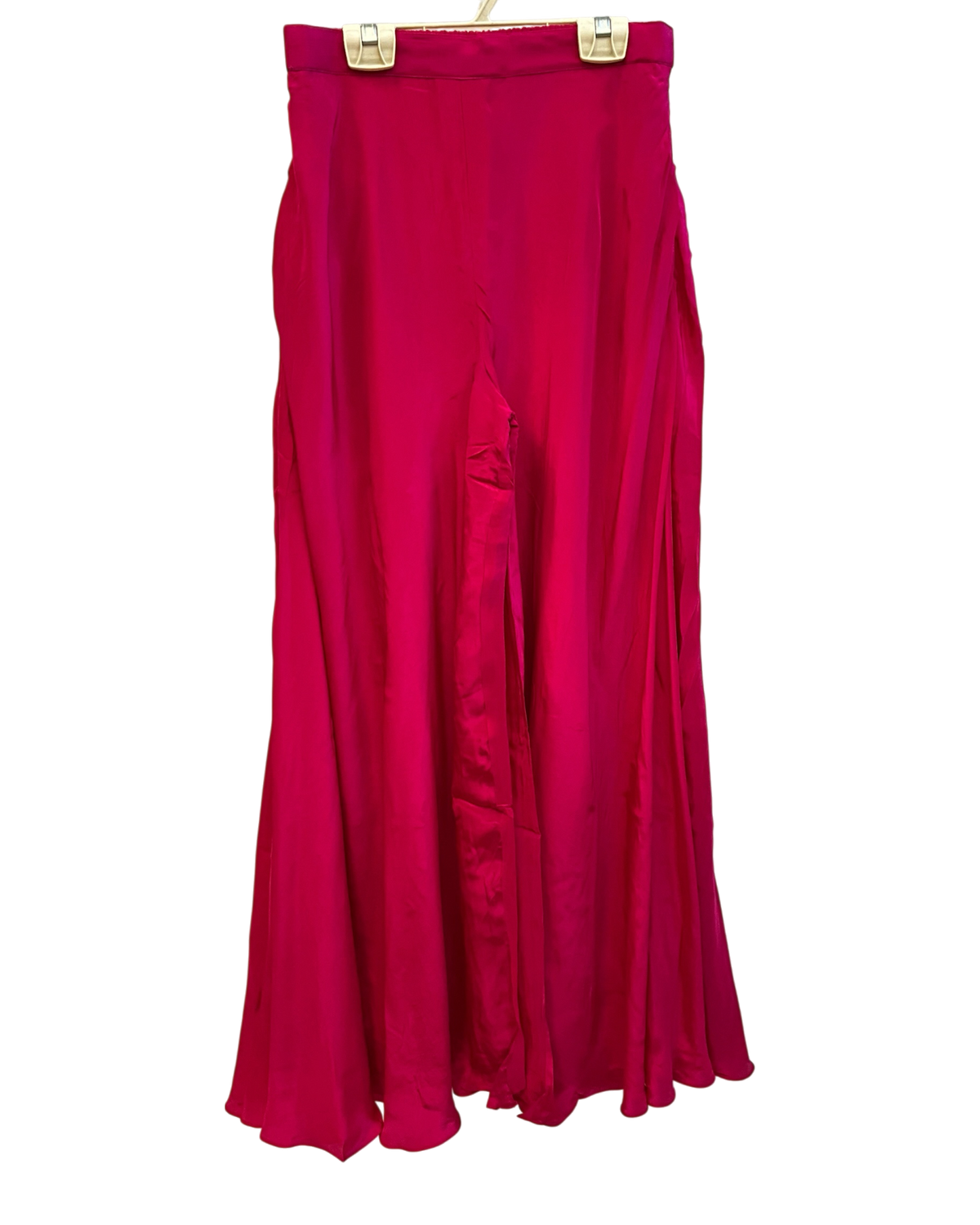 UK 12 / 38" - Fuchsia Pink - Designer Ladies Medium Top Palazzo Trousers Suit - - VMK Sunita 10PA26