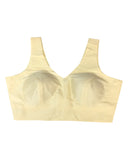 Cream - Silky Saree blouse with cups, Sleeveless - 42" - UK Stock - Quick Delivery - RNK - R722A-KY