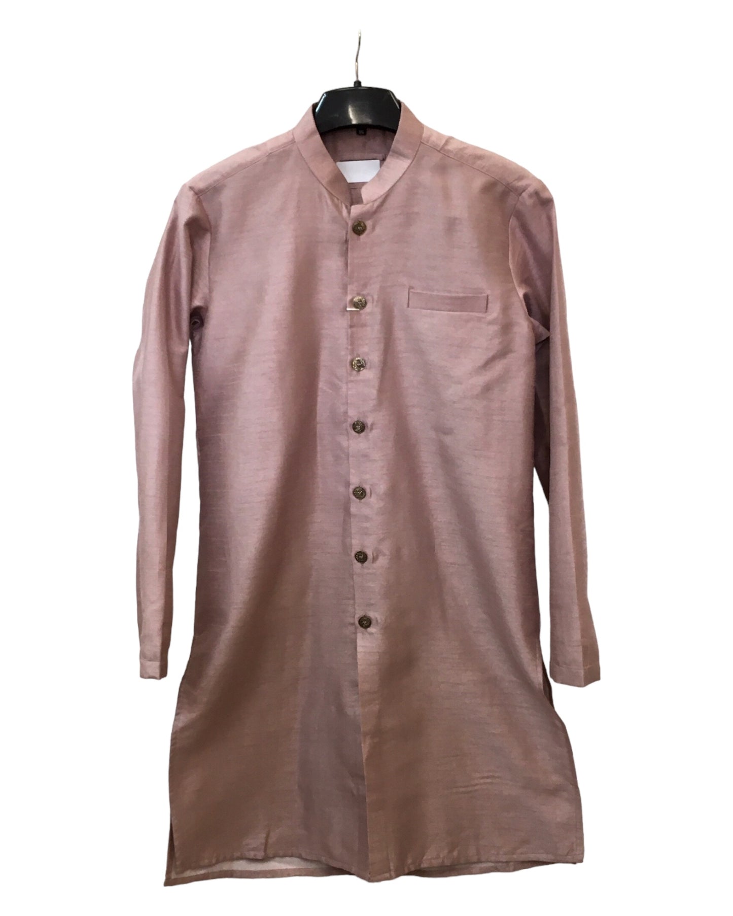 Dusty Pink - Mens Kurta Set with Rich Long Jacket - UK Stock - 24h Dispatch - HHF2411 TV 0624