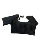 Black - HYBRID Silky Saree blouse - With Elastic on both side for Great fit - Size 36",38", 40" S M L - VAM1216 Ap