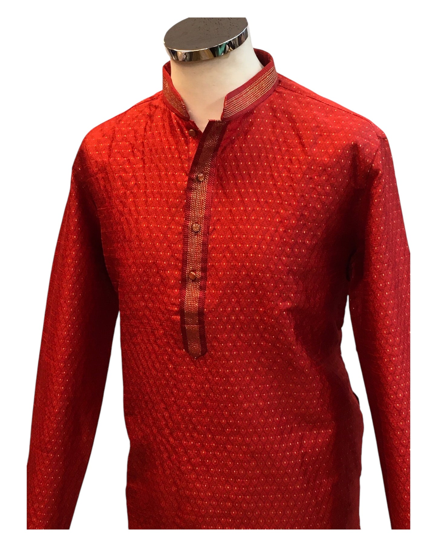 Red - Fantastic Mens Indian Kurta set - Weddings / Walimas , Sangeet, Eid, Mehndi / Henna - NAD2403 08KA24