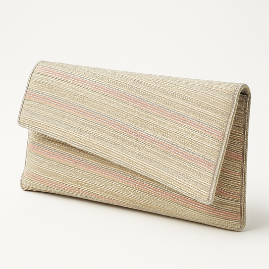 White - Rich Hand Embroidered Clutch Bag / Handbag -Bollywood / Weddings - AKB264 05KP25