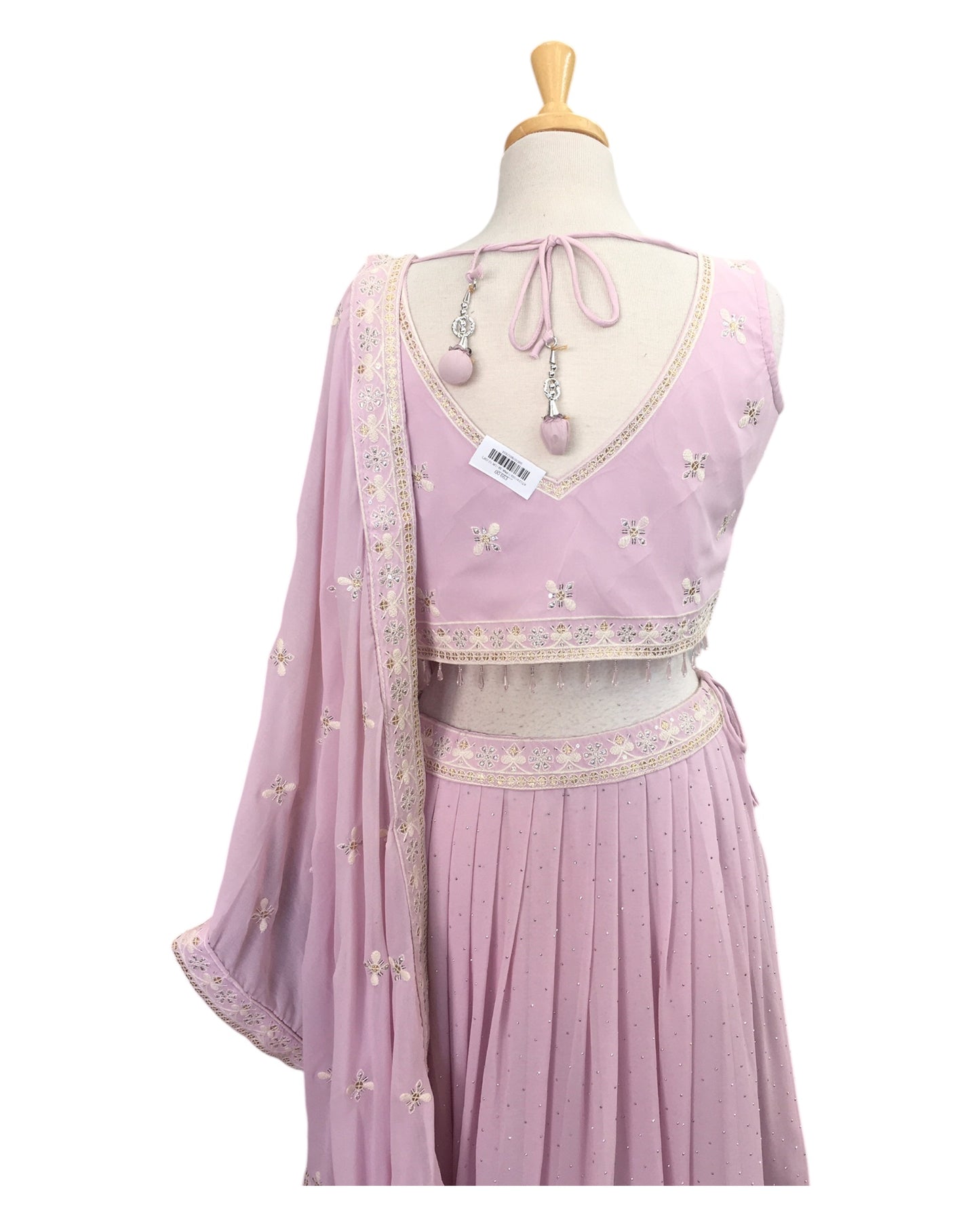 Size 12 / 38" Bust - Baby Pink - Ready Made Lehenga Set - UK Stock - 24h Dispatch - KTC241103 ? 1124