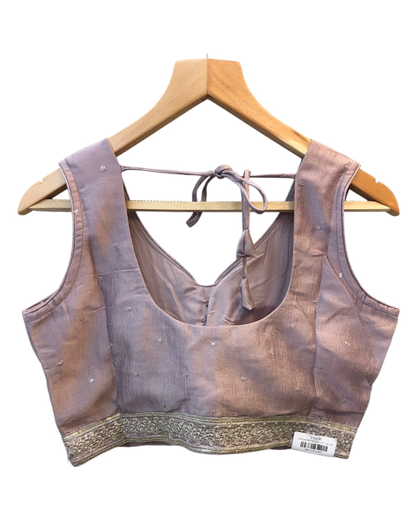 Lilac - Ready Made Lehenga Set - Size 12 - 38"(Loosen up to 14) ) UK Stock - 24h Dispatch - KTC241207 TP 1224