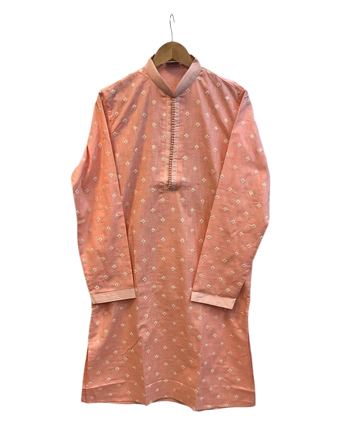 Coral - Rich Linen Mens Indian Kurta set - UK Stock - Weddings / Walimas , Sangeet, Diwali, Eid, Mehndi / Henna - NAD25712 VC